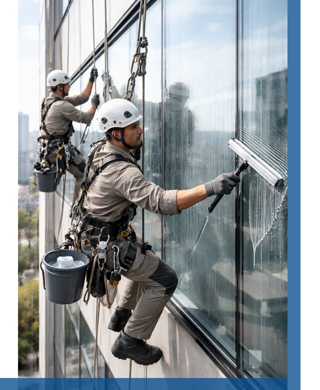 Мойка окон альпинистами в Орске от 4653 р. | ВЫСОТНИК-Рск
