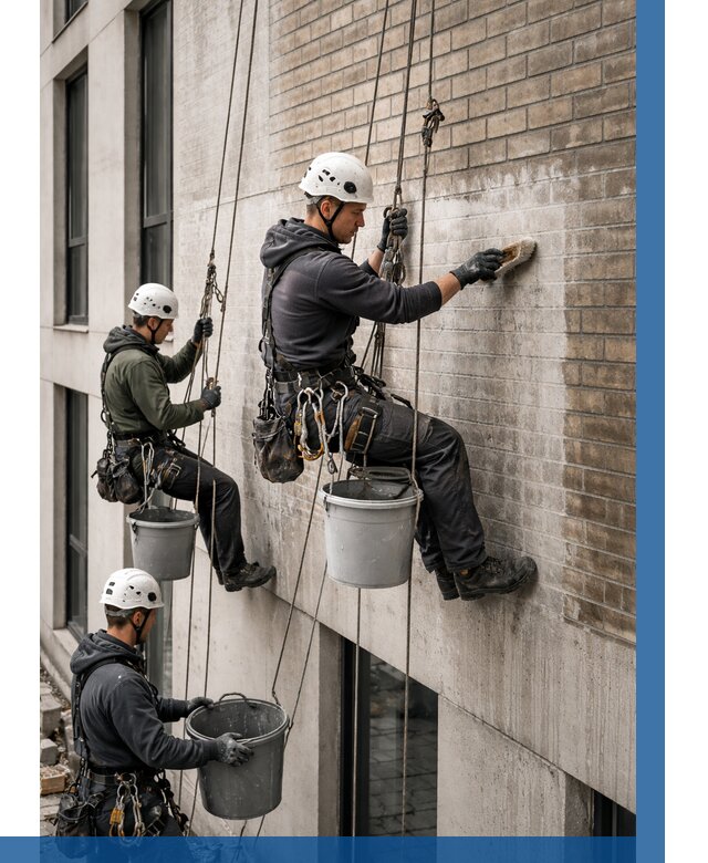 Удаление высолов с фасада в Орске от 259 р. | ВЫСОТНИК-Рск