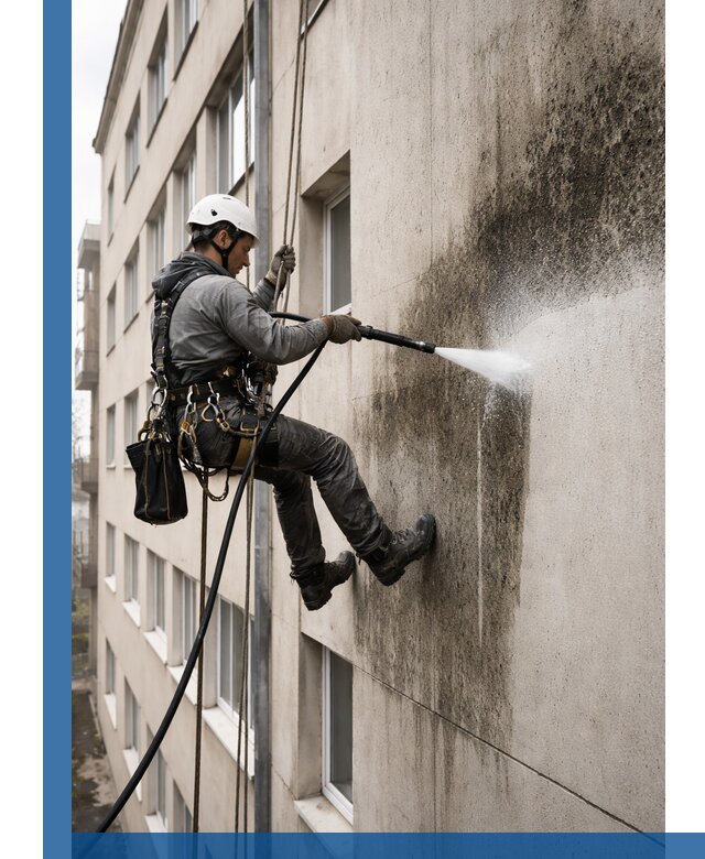 Профессиональная очистка фасадов от плесени в Орске