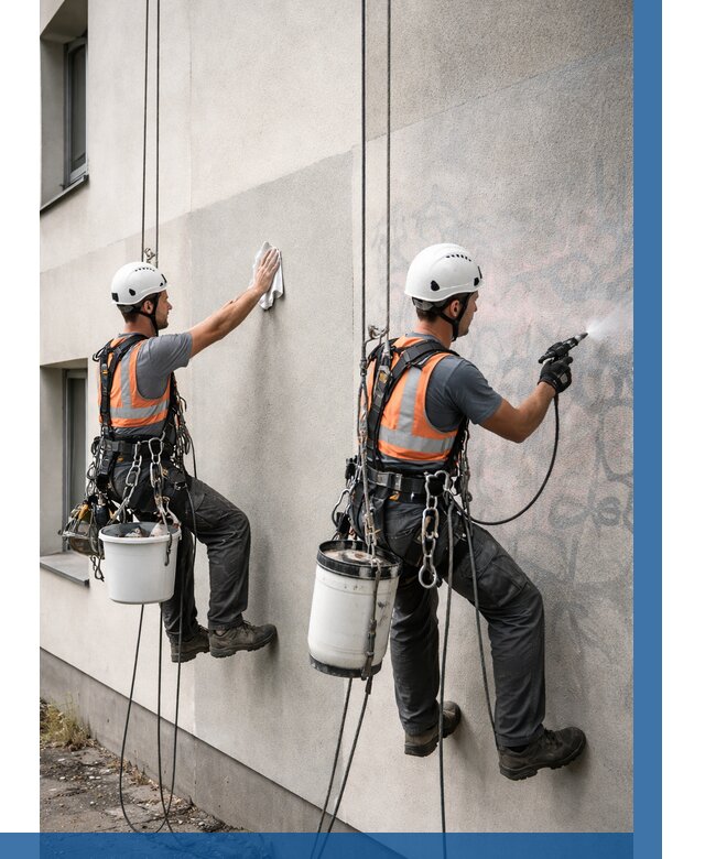 Антиграффити покрытие фасада в Орске от 620 р. | ВЫСОТНИК-Рск