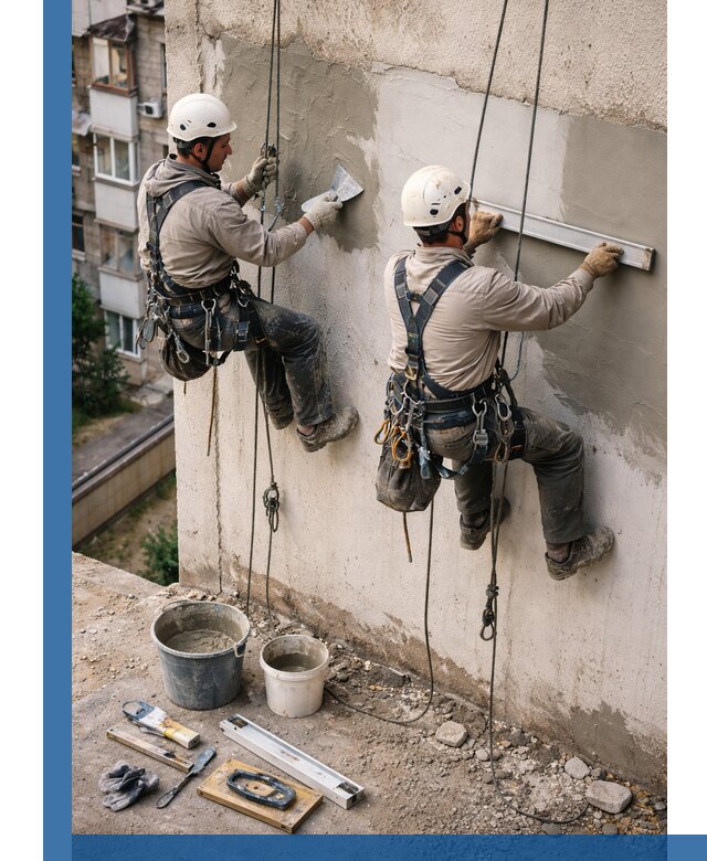 Комплексный ремонт штукатурного фасада с гарантией в Орске