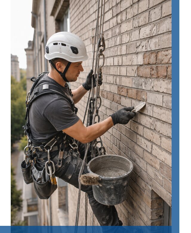 Ремонт кирпичной кладки фасада в Орске от 1861 р. | ВЫСОТНИК-Рск