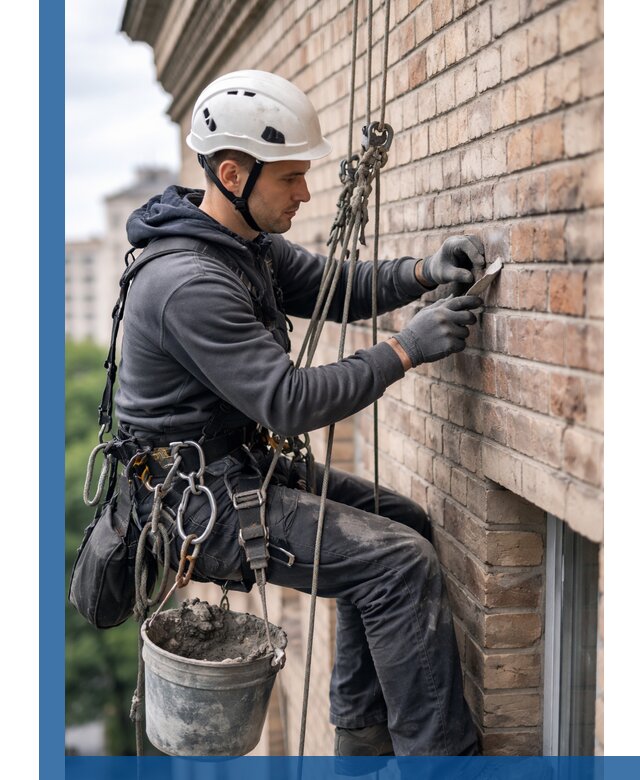 Качественный ремонт кирпичной кладки фасада в Орске с гарантией