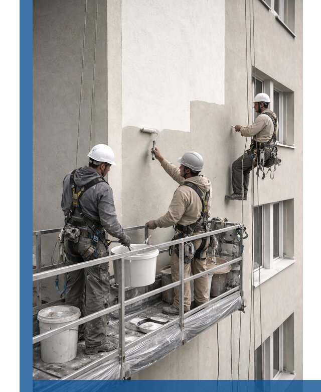 Покраска оштукатуренного фасада в Орске под ключ с гарантией