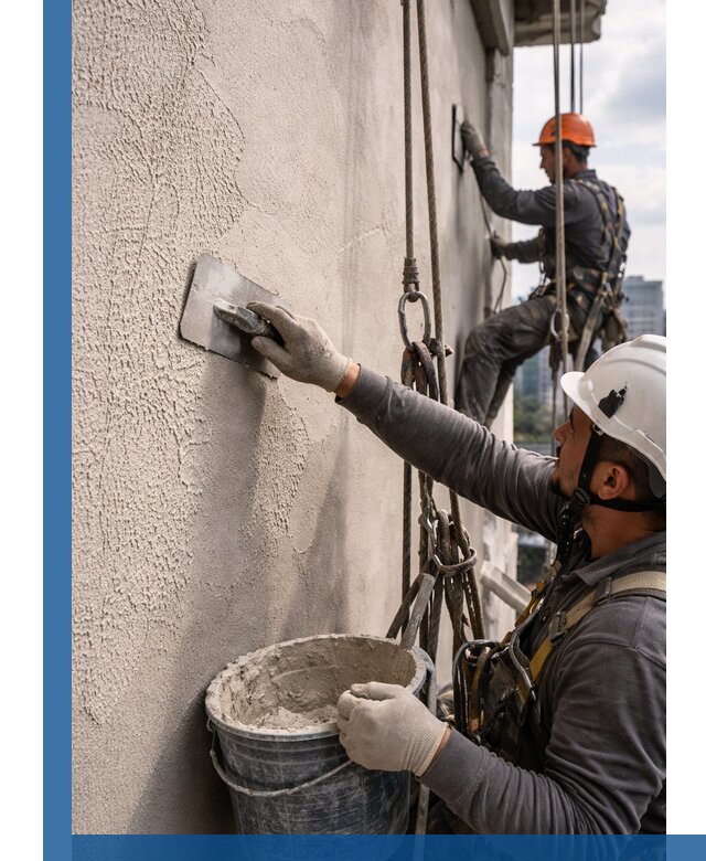 Декоративная штукатурка фасада с утеплением и защитой в Орске