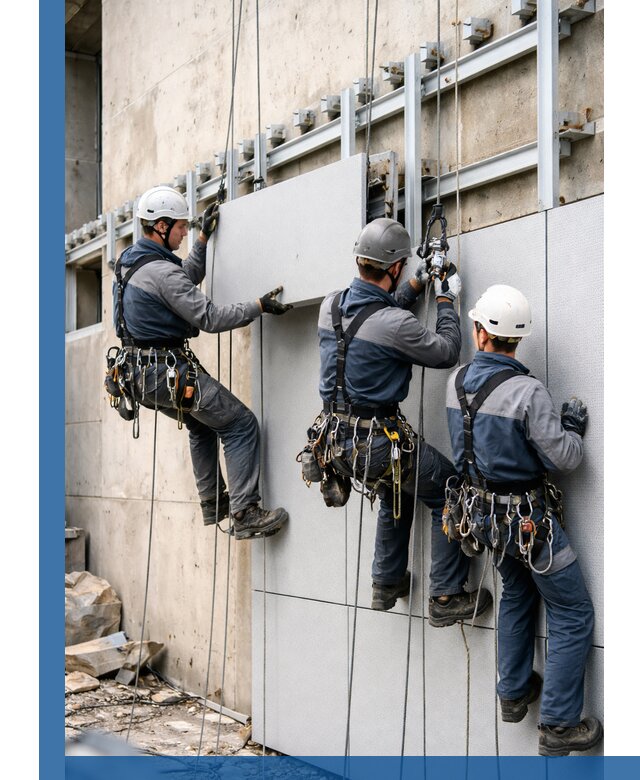 Монтаж вентилируемого фасада в Орске под ключ с гарантией качества