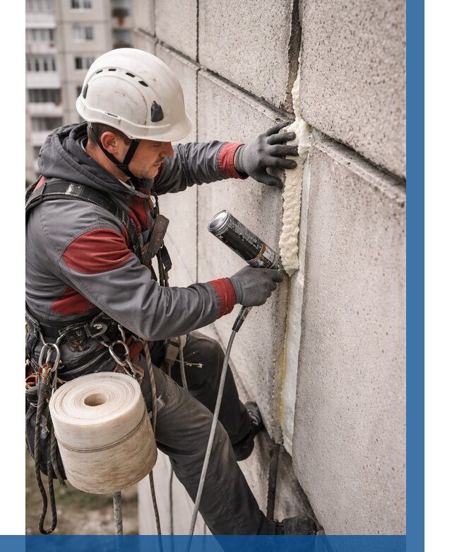 Утепление межпанельных швов в Орске от 724 р. | ВЫСОТНИК-Рск