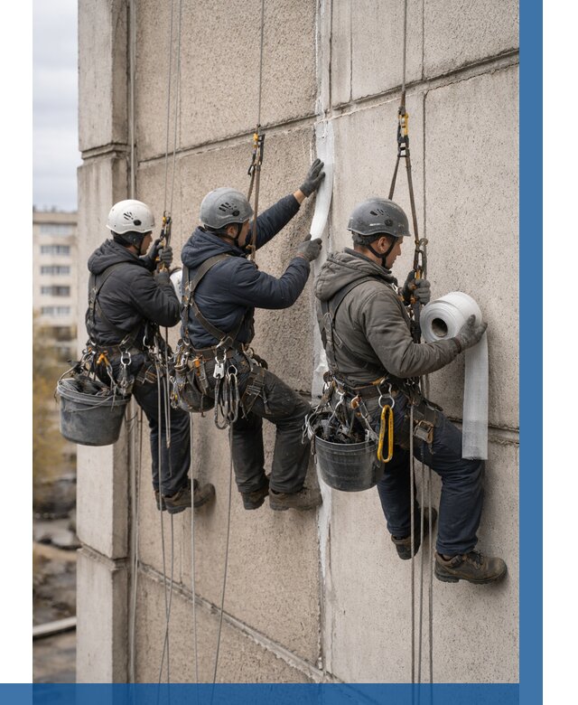 Ремонт межпанельных швов в Орске от 776 р. | ВЫСОТНИК-Рск