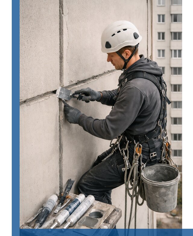 Ремонт межпанельных швов в Орске герметизация и восстановление