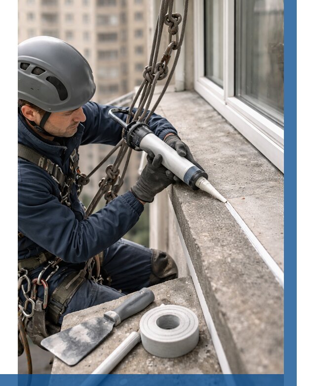 Герметизация балконного козырька в Орске от 4653 р. | ВЫСОТНИК-Рск