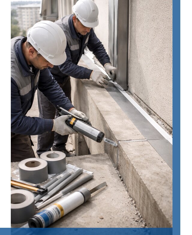 Герметизация примыкания балкона в Орске от 4653 р. | ВЫСОТНИК-Рск