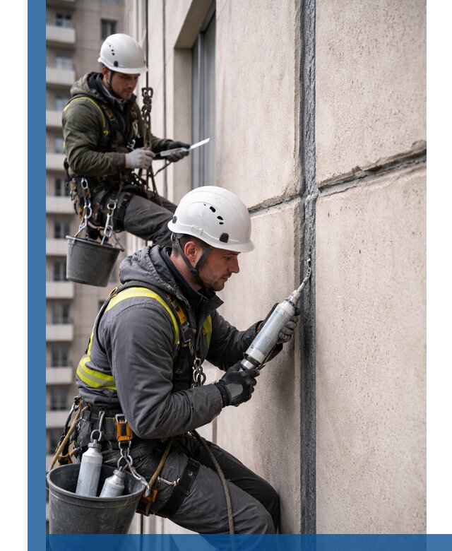 Герметизация деформационных швов фасада в Орске качественно