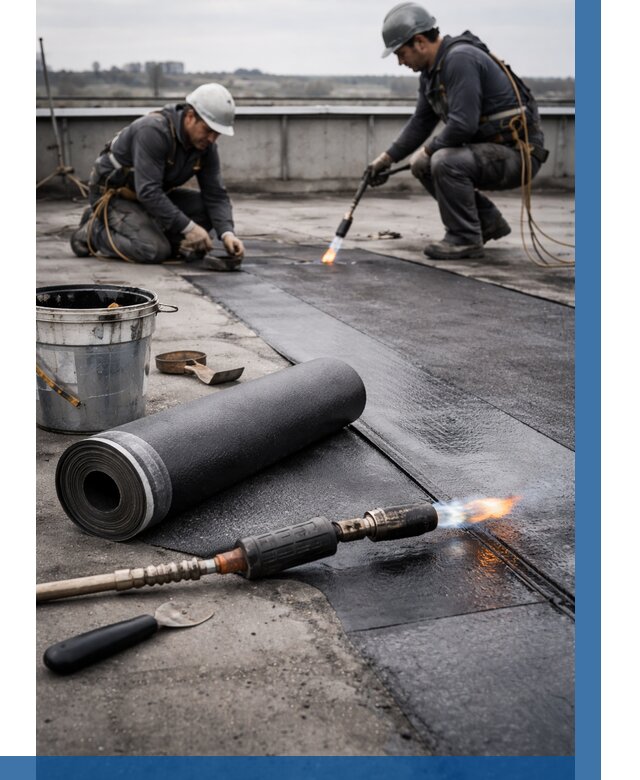 Ремонт рулонной кровли в Орске от 672 р. | ВЫСОТНИК-Рск