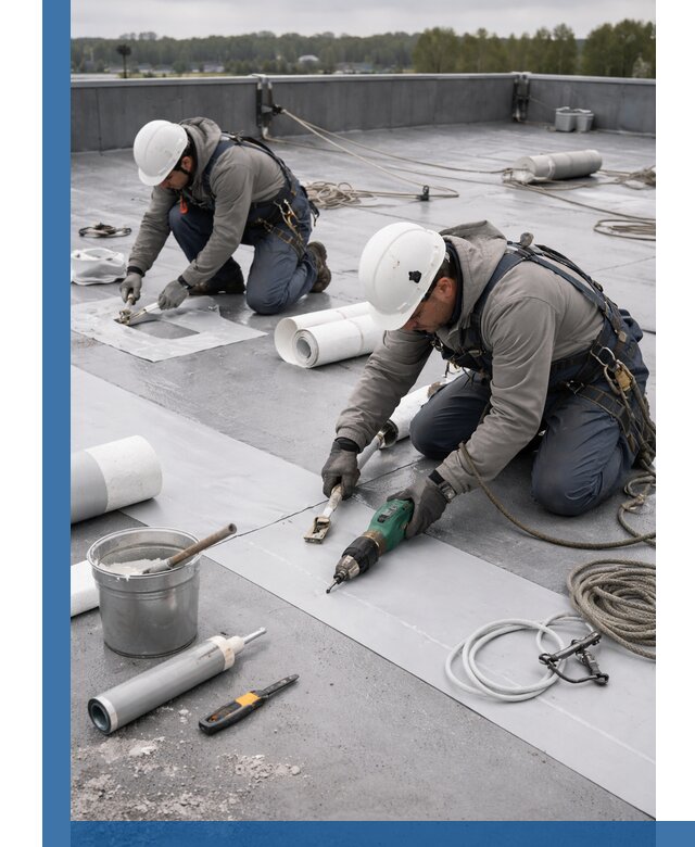 Ремонт мембранной кровли в Орске качественно и с гарантией