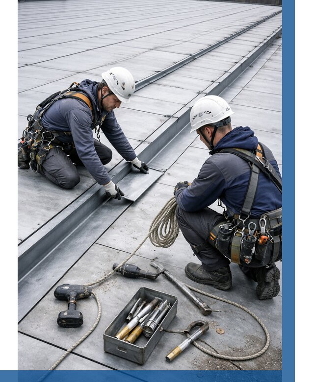 Ремонт фальцевой кровли в Орске от 724 р. | ВЫСОТНИК-Рск