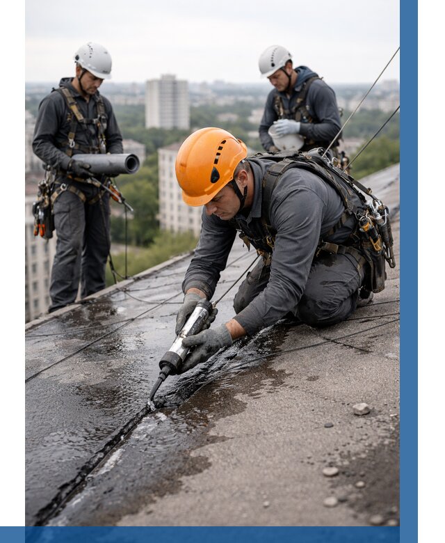 Устранение протечек кровли в Орске от 12408 р. | ВЫСОТНИК-Рск