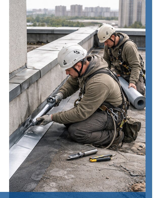 Ремонт кровельных примыканий в Орске от 1241 р. | ВЫСОТНИК-Рск