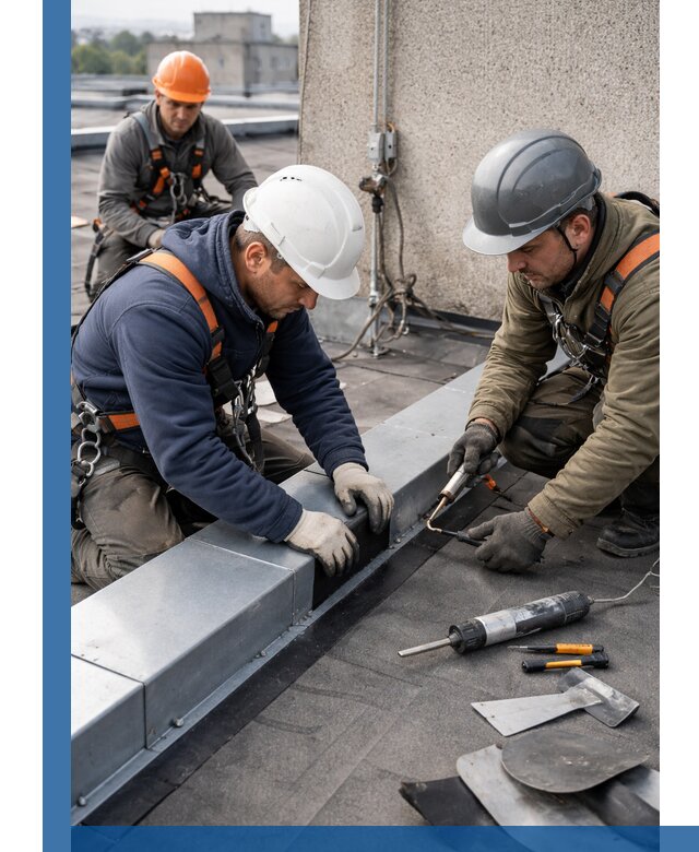 Ремонт кровельных примыканий в Орске профессионально