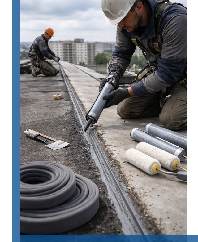 Герметизация швов кровли в Орске с гарантией герметичности