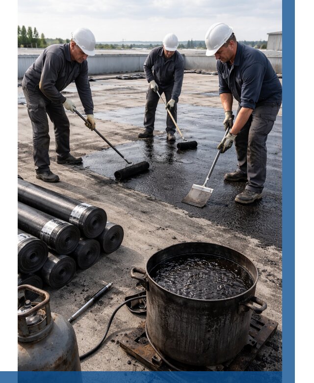 Гидроизоляция кровли мастикой в Орске от 620 р. | ВЫСОТНИК-Рск