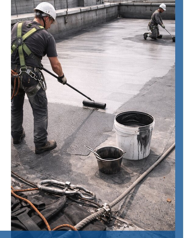 Гидроизоляция кровли жидкой резиной в Орске от 517 р. | ВЫСОТНИК-Рск