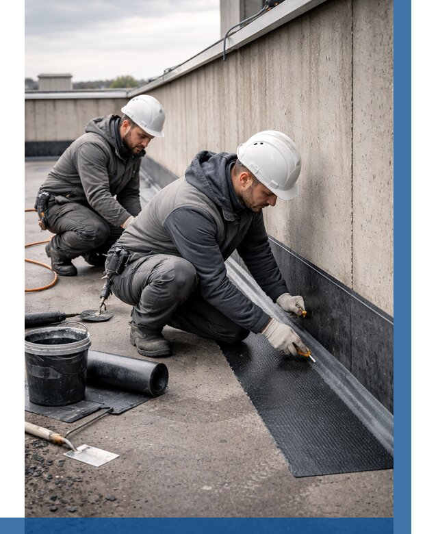 Гидроизоляция примыканий на кровле в Орске от 931 р. | ВЫСОТНИК-Рск