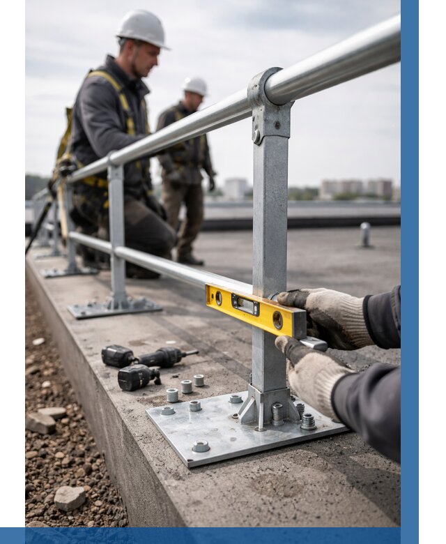 Монтаж кровельного ограждения в Орске от 1241 р. | ВЫСОТНИК-Рск