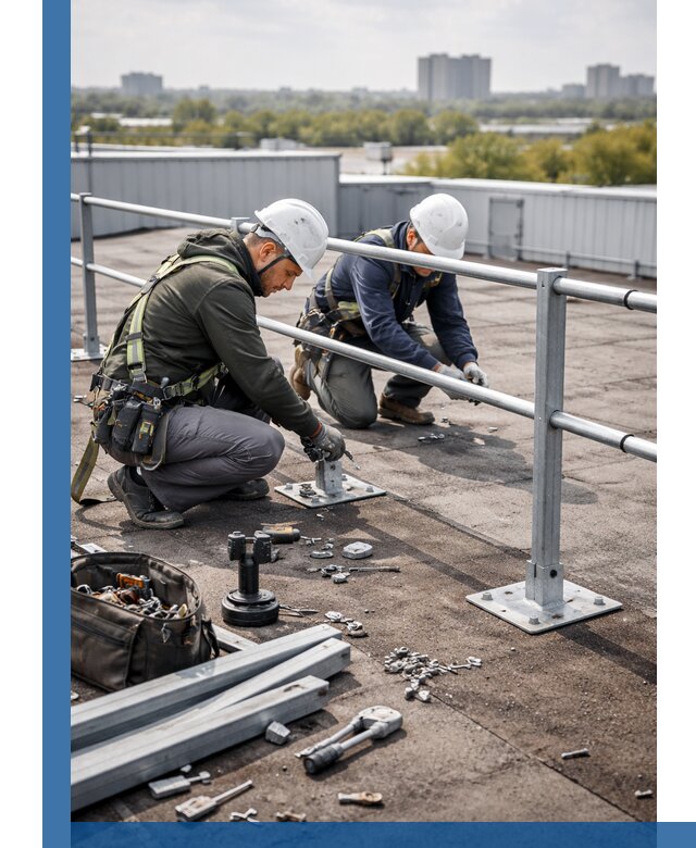 Монтаж кровельного ограждения в Орске под ключ с гарантией