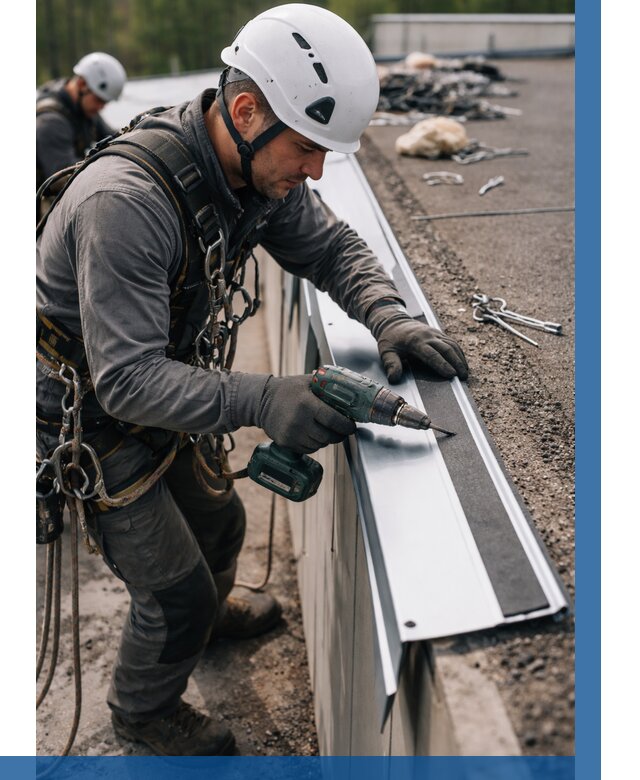 Монтаж капельника на кровле в Орске от 310 р. | ВЫСОТНИК-Рск