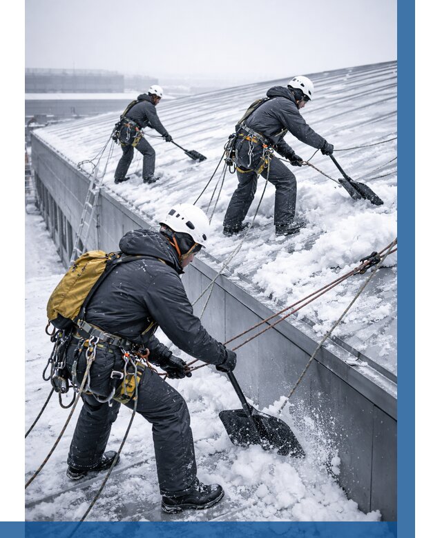 Очистка навесов от снега в Орске от 4653 р. | ВЫСОТНИК-Рск