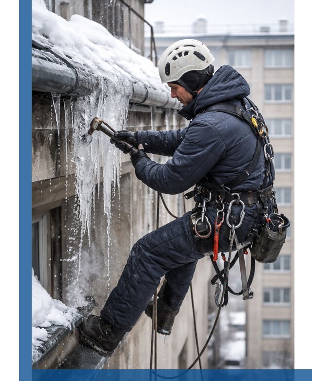 Удаление наледи и чистка водостоков в Орске оперативно и безопасно