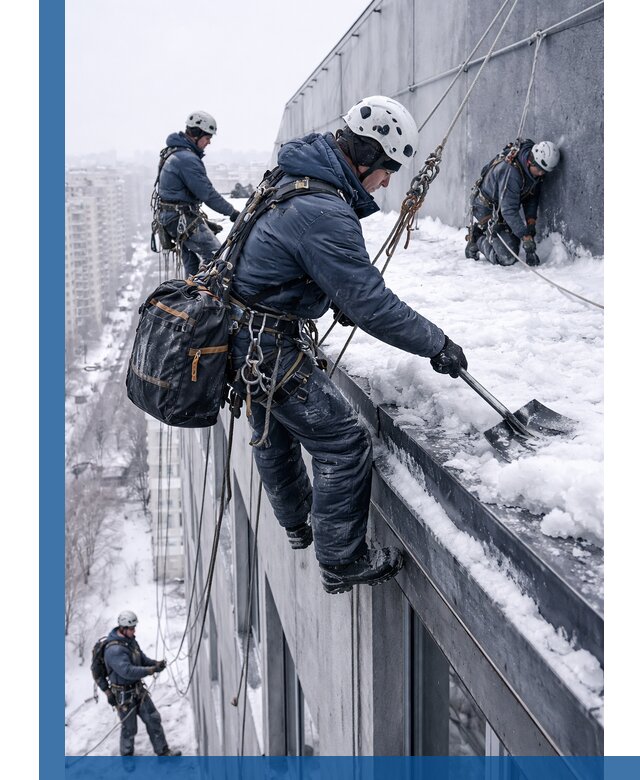 Абонентское обслуживание кровли зимой в Орске регулярный уход