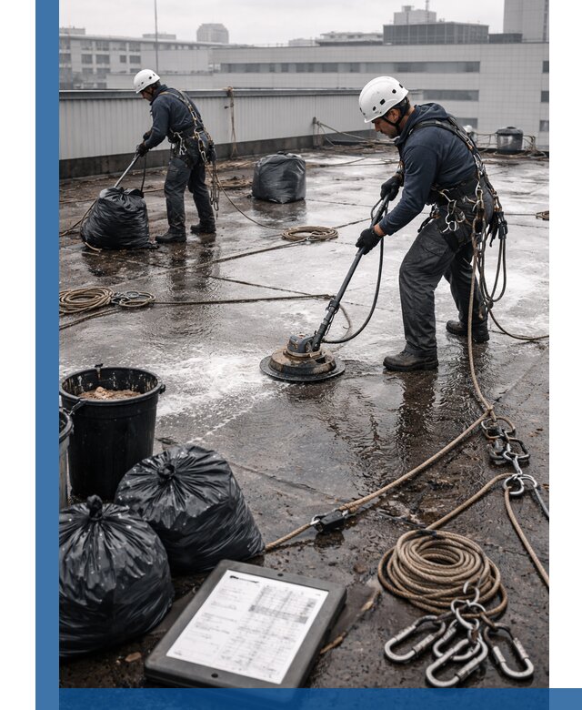 Плановая очистка кровли по графику в Орске для безопасности