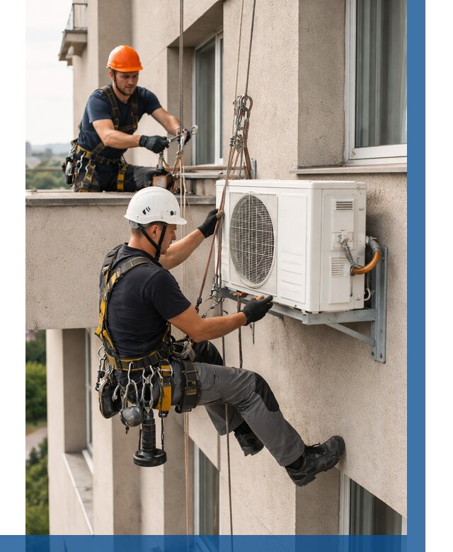 Монтаж внешнего блока кондиционера в Орске от 6721 р. | ВЫСОТНИК-Рск