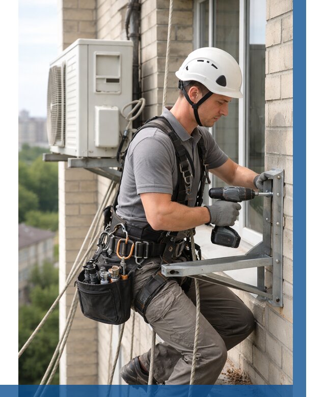 Установка кронштейнов кондиционера в Орске от 3619 р. | ВЫСОТНИК-Рск