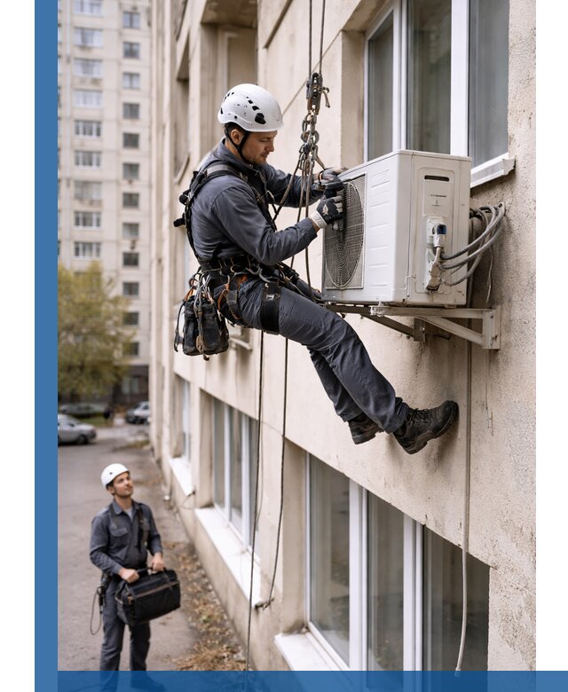 Демонтаж внешнего блока кондиционера в Орске профессионально