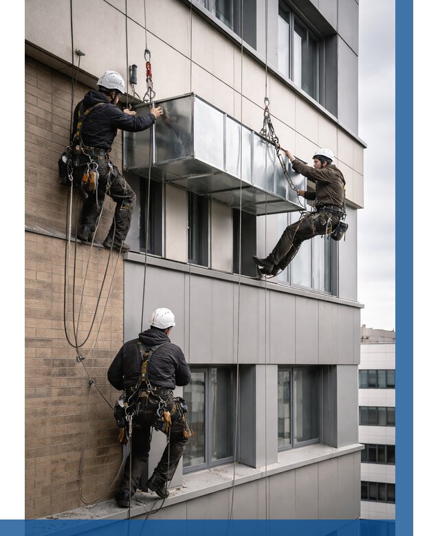 Монтаж воздуховодов на фасаде в Орске от 1551 р. | ВЫСОТНИК-Рск