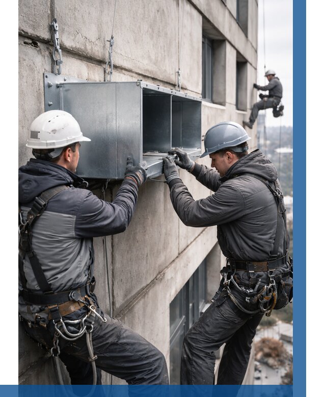 Монтаж вентиляционных коробов в Орске от 3102 р. | ВЫСОТНИК-Рск