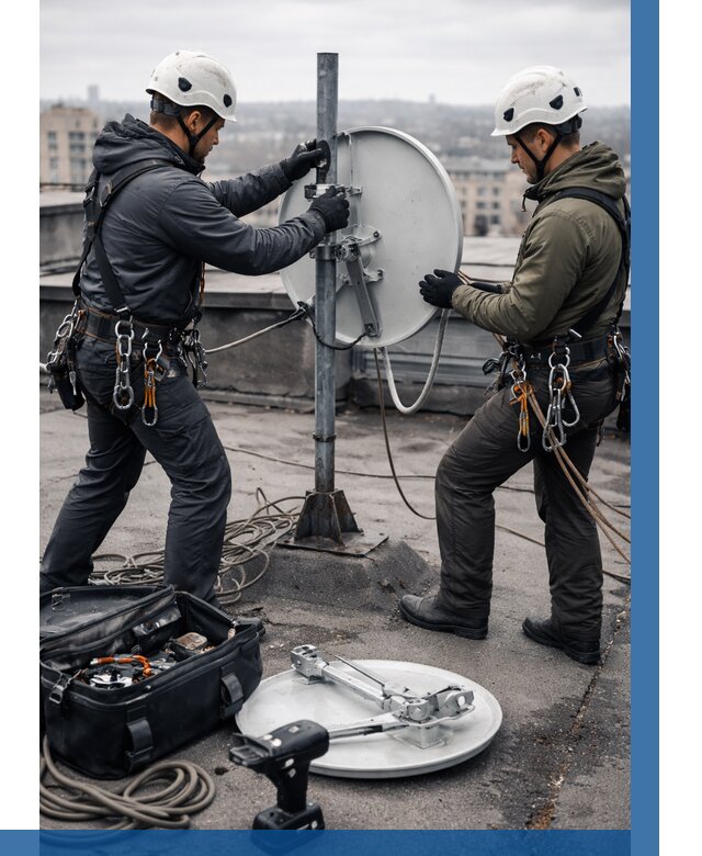 Демонтаж антенн на крыше в Орске от 4653 р. | ВЫСОТНИК-Рск