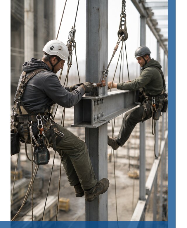 Монтаж металлоконструкций на высоте в Орске от 3619 р. | ВЫСОТНИК-Рск