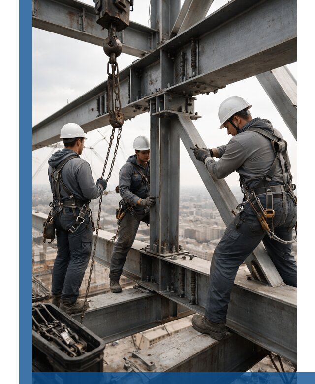 Профессиональный монтаж металлоконструкций на высоте в Орске