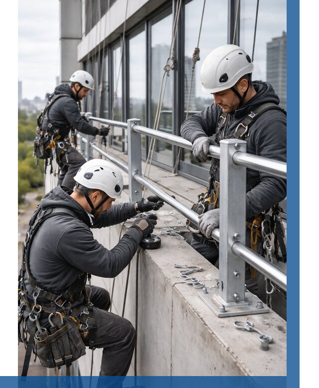 Монтаж ограждений на высоте в Орске, от 1241 р. | ВЫСОТНИК-Рск