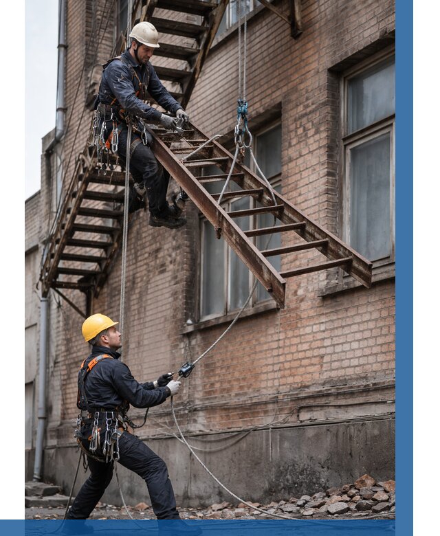 Демонтаж пожарной лестницы в Орске от 12408 р. | ВЫСОТНИК-Рск