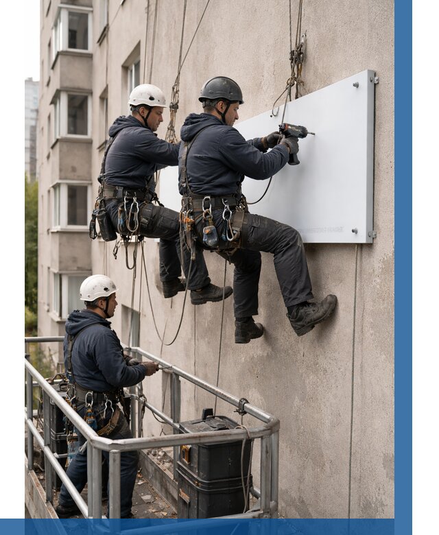 Монтаж табличек и указателей в Орске от 3619 р. | ВЫСОТНИК-Рск