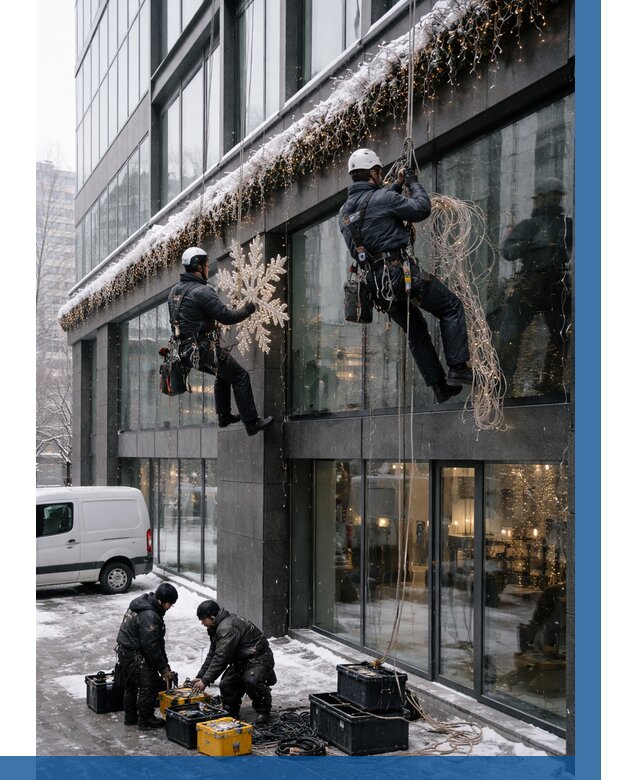 Демонтаж новогоднего оформления в Орске от 5687 р. | ВЫСОТНИК-Рск