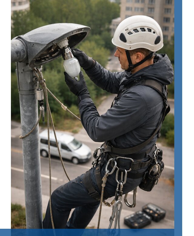 Замена ламп на высоте в Орске от 2585 р. | ВЫСОТНИК-Рск