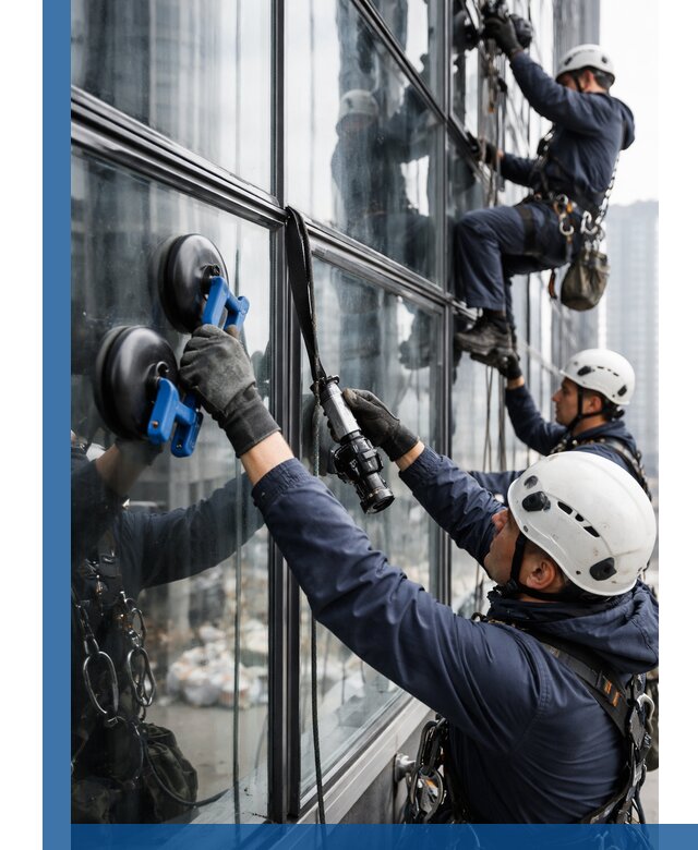 Радиусное остекление фасадов под ключ в Орске с гарантиями