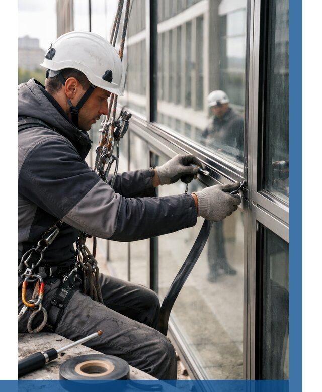 Ремонт витражных конструкций в Орске от 3619 р. | ВЫСОТНИК-Рск