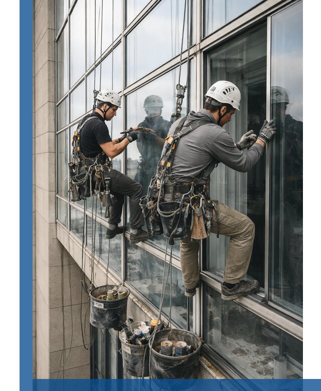 Ремонт витражных конструкций и фасадного остекления в Орске