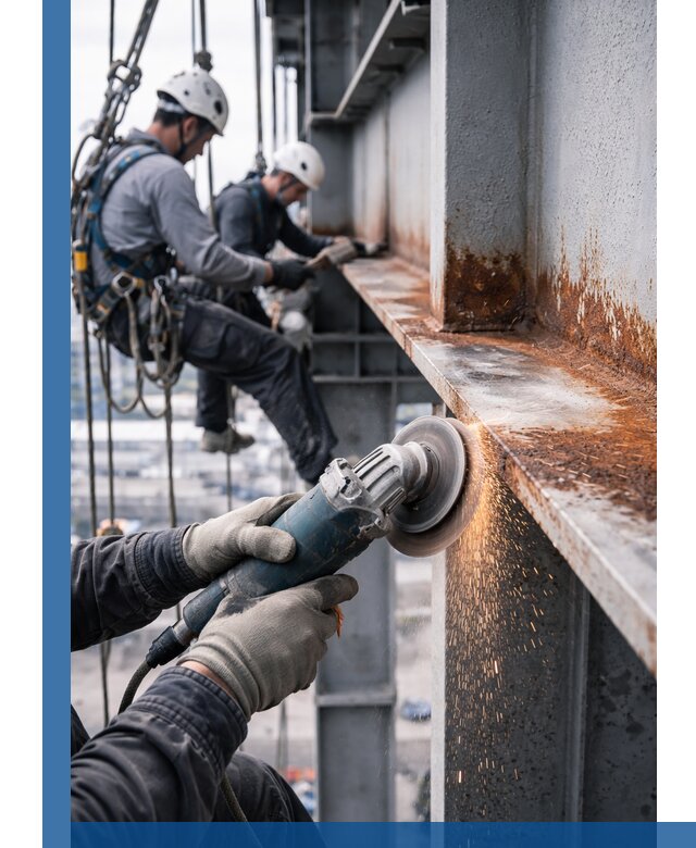 Зачистка металла от ржавчины и подготовка поверхностей в Орске